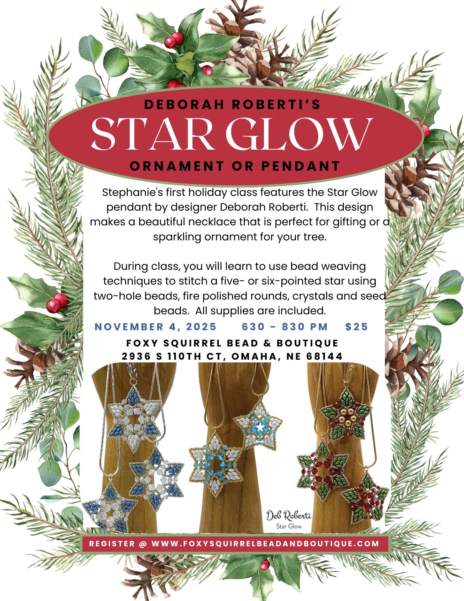 Star Glow Ornament Class