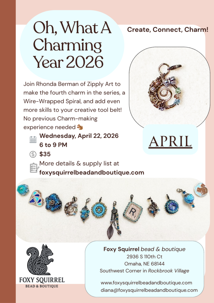 beading a new charm every month