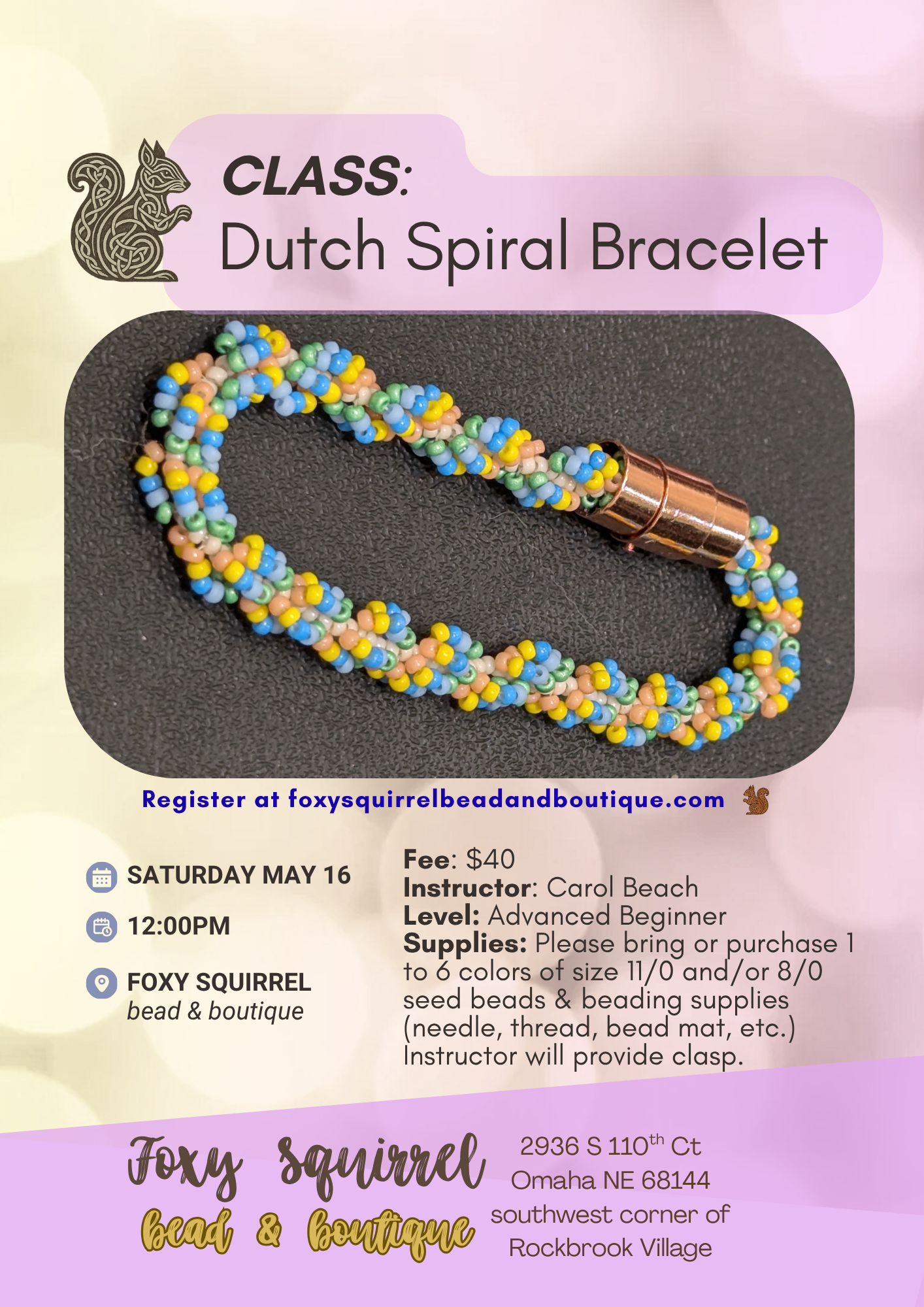 Learn how to create a Dutch Spiral Bracelet