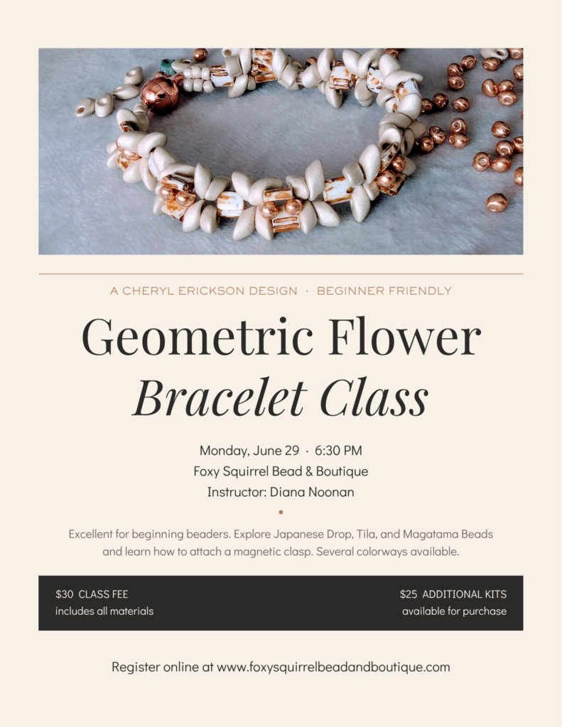 beading class to make a bracelet