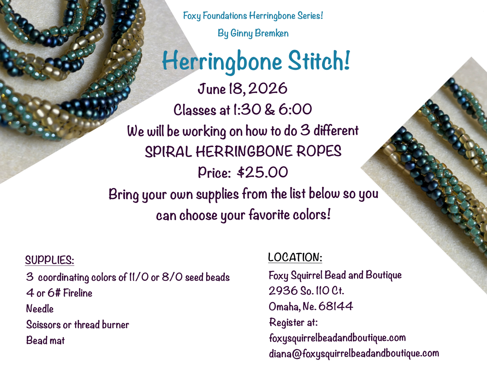 Herringbone Stitch Class