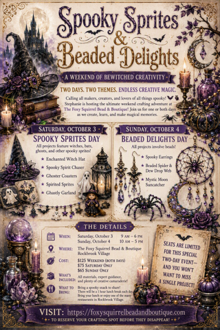 beading class for Halloween