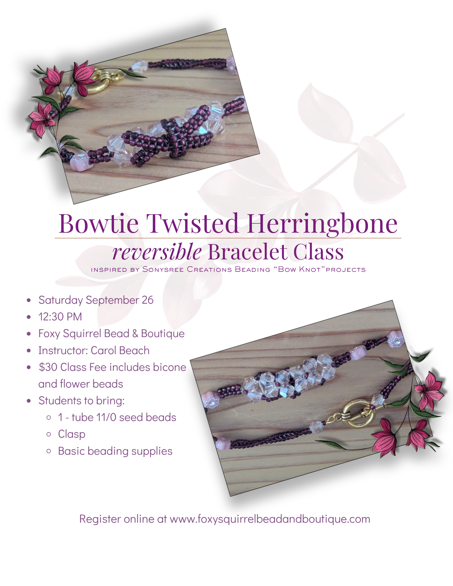 Bowtie Twisted Herringbone Bracelet