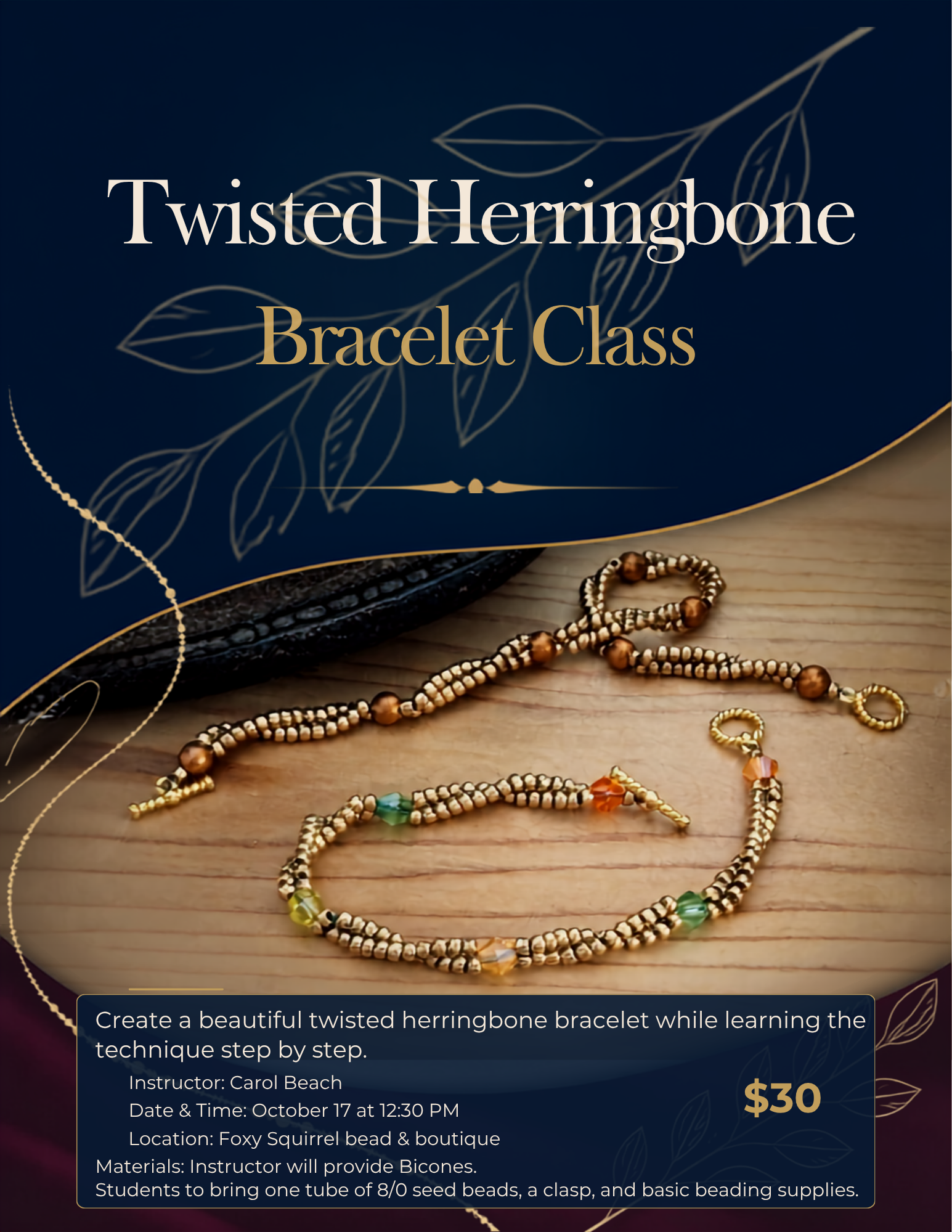 Beaded Bracelet Class